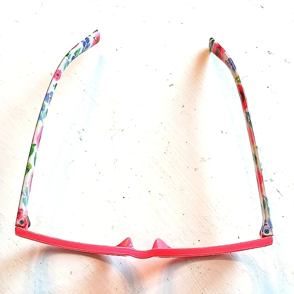 Roses +2.75‎ CORAL PINK Rose TREND Glasses Fun Stylish Reading Glasses